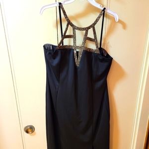 Plus size formal black dress